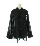 イエナ IENA 25AW シアーボイルシャツ 長袖 ネイビー /HK ■OS