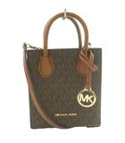 マイケルコース MICHAEL KORS シグネチャーハンドバッグ ショルダー 2WAY MKロゴ 茶 ブラウン /SS ■OS