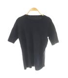 スピック&スパン Spick&Span 24SS コットンスムースコンパクトTシャツ ニット セーター 紺 ネイビー /SS ■OS