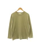 B&Y ユナイテッドアローズ BEAUTY&YOUTH ビューティー&ユース ハイブリッドスビンテーパードカットソー 長袖 コットン M オリーブグリーン /DO ■OS