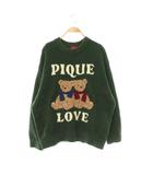 ジェラートピケ gelato pique HOLIDAY ベアジャガードプルオーバー ニット セーター ルームウェア 長袖 F 緑 グリーン /HS ■OS