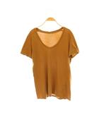 ドゥーズィエムクラス DEUXIEME CLASSE loose Tシャツ カットソー Vネック コットン キャメル /CX ■OS