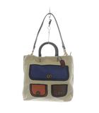 コーチ COACH トロンプ ルイユ リサイクルキャンバス トート29 ショルダーバッグ 2way ホワイト C6174 /YO8