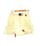 フミカ ウチダ FUMIKA FU-S-SK002 NYLON WAIST POCKET MINI SKIRT 台形ミニスカート ナイロン 36 アイボリー 赤 黃 /ES ■OS