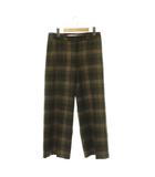セオリーリュクス theory luxe WINTER PLAID FIDDLE チェックパンツ ワイドパンツ 038 ブラウン マルチカラー /ES ■OS