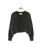 カプリシューレマージュ CAPRICIEUX LE'MAGE 24AW フラッフィーショートカーディガン ニット F チャコール /ES ■OS