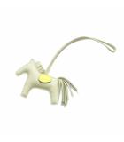 エルメス HERMES ロデオPM U刻印 バッグチャーム レザー 馬モチーフ オフホワイト 黄色 イエロー /MI ■OS ■OH
