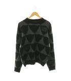 ショット SCHOTT SHAGGY KNIT SWEATER PERFECTO ニット セーター 長袖 M グレー ブラック /HK ■OS ■SH
