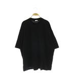 エイチ ビューティーアンドユース H BEAUTY&YOUTH スヴィン ミックス クルーネック Tシャツ カットソー 五分袖 L 黒 ブラック /HS ■OS ■SH
