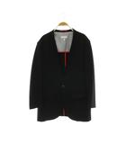 ドレステリア DRESSTERIOR 背抜き ノーカラージャケット シングル XL ブラック /HK ■OS