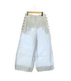 シャネル CHANEL ココボタン バルーンシルエットパンツ ワイド コットン 36 ライトブルー 水色 P62787V48291 /CX ■OS