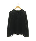エルメス HERMES コットンカシミヤ ニット セーター 長袖 M ブラック /HK ■OS