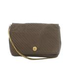 セリーヌ CELINE ヴィンテージ チェーン ショルダーバッグ レザー フラップ 茶 ブラウン /MI ■OS ■OH