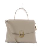 チャールズ&キース  CHARLES&KEITH ストーンエンベリッシュド ハンドルバッグ ショルダーバッグ 2way クリーム /YO6