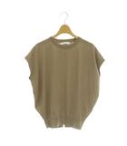ラ トータリテ La TOTALITE 24SS ウォッシャブルフレンチプルオーバー ニット カットソー 茶 ブラウン /MI ■OS