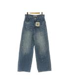 ルシェルブルー LE CIEL BLEU ×ベイシックジーンズ Basicks Jeans 26AW デニムパンツ ジーンズ ワイド ペイント加工 34 ブルー /CX ■OS