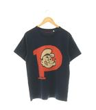 ブルーブルー BLUE BLUE × POPEYE プリントTシャツ カットソー 半袖 コットン M 紺 ネイビー /NR ■OS