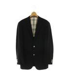 バーバリーブラックレーベル BURBERRY BLACK LABEL テーラードジャケット シングル M ブラック /HK ■OS