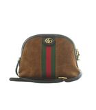 グッチ GUCCI オフィディア ショルダーバッグ スエード×レザー 茶 ブラウン 499621 /MI ■OS ■OH ■SH