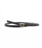 グッチ GUCCI インターロッキング GG ベルト 黒 ブラック 70・28・037 /SR ■OH