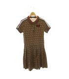 バーバリー BURBERRY キッズ TBモノグラム ワンピース ひざ丈 半袖 14Y 茶 ブラウン 8030066 /HS ■OS