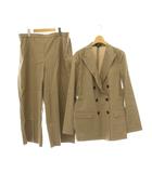 ECO CRUNCH WASH DB TAILOR JK UL WIDE PULL ON セットアップ 上下 テーラードジャケット ダブル ワイドパンツ イージー 10 XXL モカ /HS ■OS
