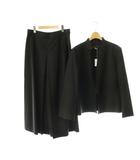 ジャケット 背抜き ガウチョパンツ セットアップ 15 ブラック /HK ■OS