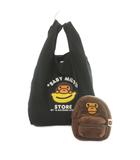 アベイシングエイプ A BATHING APE キーチェーンポーチ エコバッグ ハンドバッグ 茶 ブラウン /MI ■OS