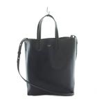 セリーヌ CELINE バーティカルカバ スモール トートバッグ 2WAY ショルダーバッグ レザー 紺 ネイビー /MI ■OS ■OH