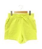 ルルレモン lululemon LW7BXJS Loungeful High Rise Shorts 4 ショートパンツ スウェット 裏起毛 6 黄緑 イエローグリーン /ES ■OS