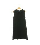 フォクシー FOXEY 37904 Dress Modern Garconne ツイードワンピース ひざ丈 ノースリーブ 38 ブラック ネイビー /HK ■OS