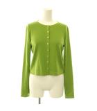 フォクシー FOXEY EVERY DAY CARDIGAN カーディガン ニット ウール クルーネック 38 緑 グリーン 39584 /CX ■OS