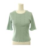 トッカ TOCCA ×星風まどか 26SS STELLA BREEZE KNIT ニット プルオーバー カットソー 半袖 リブ S ライトグリーン KRTOLM0510 /NR ■OS