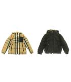 バーバリー BURBERRY ハウスチェックナイロンリバーシブルダウンジャケット アウター ノバチェック キッズ 4Y 104cm 黒 ブラック マルチカラー 8046023 /CX ■OS