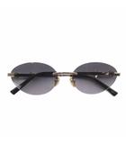 グッチ GUCCI リムレスサングラス オーバル型 ビット金具 グラデーションレンズ 58□17-145 グレー GG2051S /YO27 ■OH