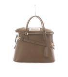 メゾンマルジェラ 11 Maison Margiela 11 5AC CLASSIQUE MINI ハンドバッグ ショルダーバッグ 2way 茶 ブラウン T2160 ジップアップ レザー S56WG0082 /RI ■OS