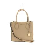 マイケルコース MICHAEL KORS マーサー 2WAY ハンドバッグ ショルダーバッグ フェイクレザー ベージュ /MI ■OS