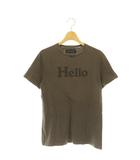 マディソンブルー MADISONBLUE HELLO CREW NECK TEE Tシャツ カットソー 半袖 コットン 1 茶 ブラウン /NR ■OS