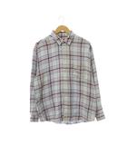シュプリーム SUPREME Basket Weave Plaid シャツ バスケット ウィーブ チェック コットン 長袖 M ラベンダー ライトブルー /HS ■OS