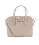 ジルバイジルスチュアート JILL by JILLSTUART 2WAY レザーハンドバッグ ショルダーバッグ ベージュ /SR