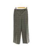 セオリーリュクス theory luxe 25AW Roux Plaid Zaro Pant チェックパンツ ストレート S32 グレー /HK ■OS
