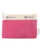 レスポートサック LesportSAC ×john masters organics ミニポーチ ナイロン ピンク /YO31