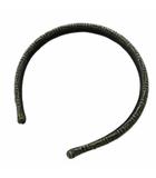 アレクサンドルドゥパリ Alexandre De Paris ヘリンボーン カチューシャ ヘアアクセサリー 総柄 グレー 黒 ブラック /BB