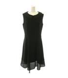 フォクシー FOXEY 34232 Square Lace Dress ワンピース ノースリーブ ロング 42 ブラック /ES ■OS