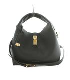 チャールズ&キース  CHARLES&KEITH Chance チャンス メタリックアクセントバケットバッグ 2WAY ハンドバッグ ショルダーバッグ リサイクルレザー 黒 ブラック /MI ■OS