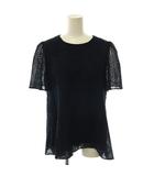 フォクシー ブティック FOXEY BOUTIQUE 25年 45167 Blouse Provence ブラウス 半袖 プルオーバー 40 紺 ネイビー /NR