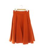 フォクシー FOXEY 41425 Skirt Nicole フレアスカート ロング ミモレ丈 ウール 38 テラコッタオレンジ /ES ■OS ■SH