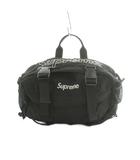 シュプリーム SUPREME BOX LOGO WAIST BAG ウエストバッグ ボディバッグ ロゴプリント メッシュポケット 黒 ブラック /MI ■OS