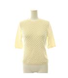 アメリヴィンテージ Ameri VINTAGE PUFF PASTRY KNIT TEE ニット カットソー 半袖 F アイボリー /HK ■OS ■SH