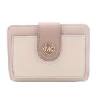 マイケルコース MICHAEL KORS MK タブ コンパクト ポケットウォレット 財布 二つ折り ロゴ ピンク 32F4G0KD5T /SR